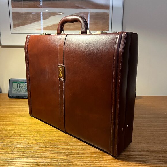 Leather Briefcase by Burberry - Picture 1 of 9